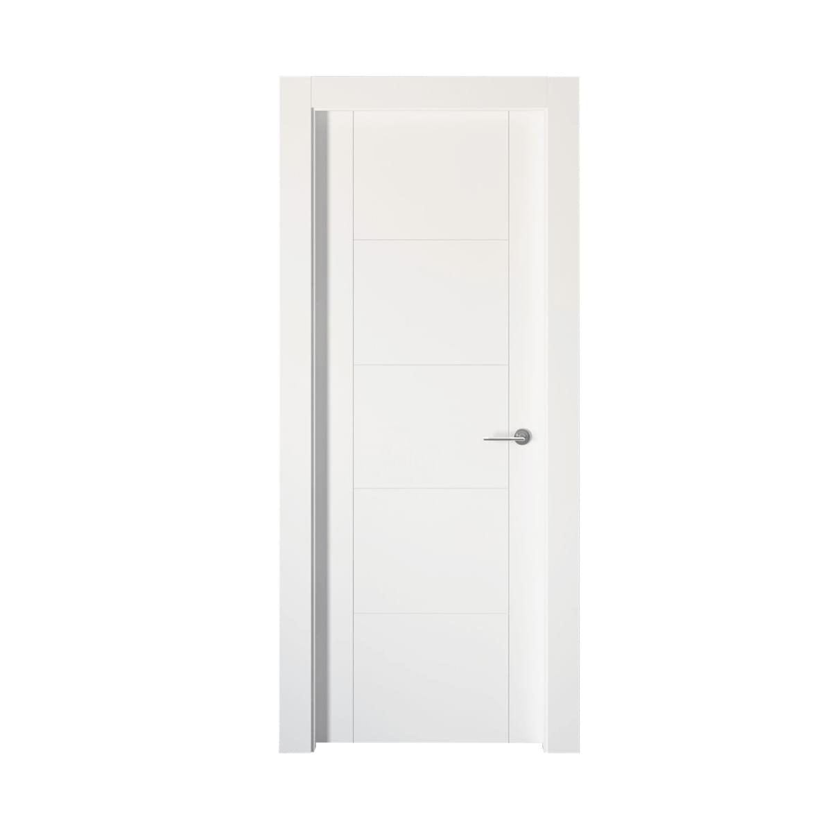 puerta blanca rayas