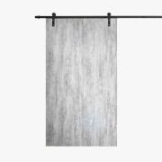 puerta corredera gris