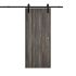 puerta corredera gris laminada lisa