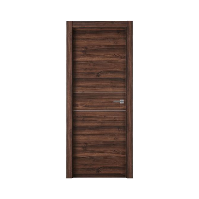 puerta laminada X2001 nogal selva con greca blanca laminado