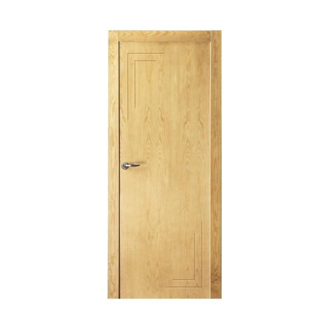 puerta maciza 4 rayas en l