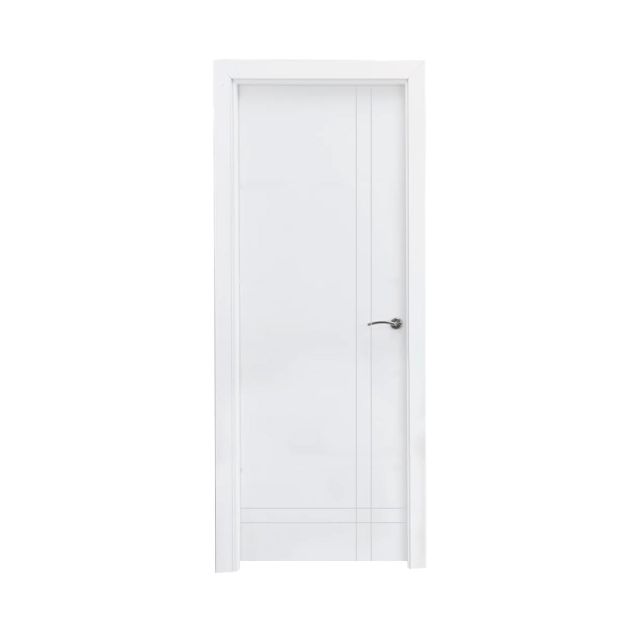 puerta lacada blanca 4 rayas