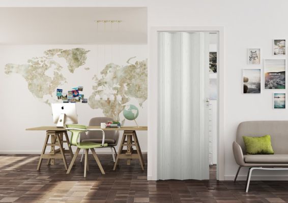 puerta plegable blanco ventas en habitación