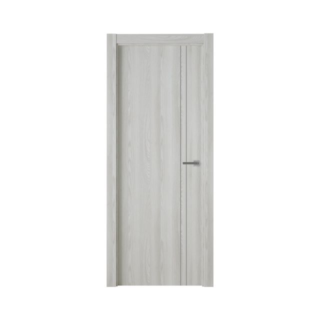 puerta laminada G1009 glaciar con greca plata vinilo 2D