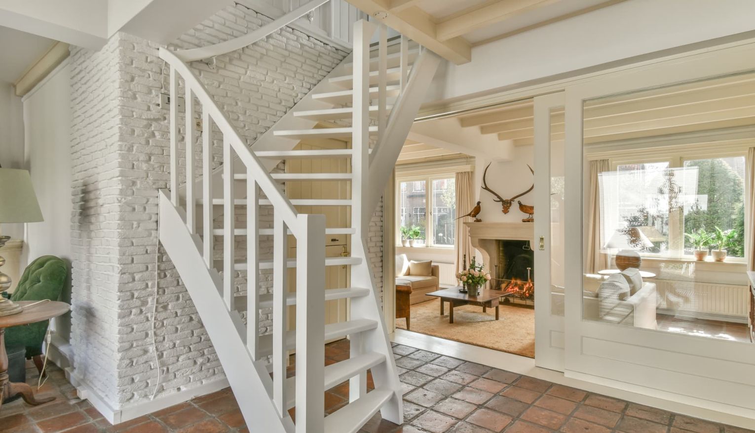 Barandilla y pasamanos blanco