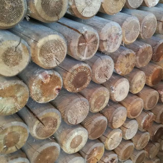 postes de madera 6 metros