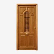 puerta exterior madera maciza