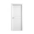 Puerta Lacada Blanca Maciza Modelo TB855 con Diseño Minimalista de Panel Doble