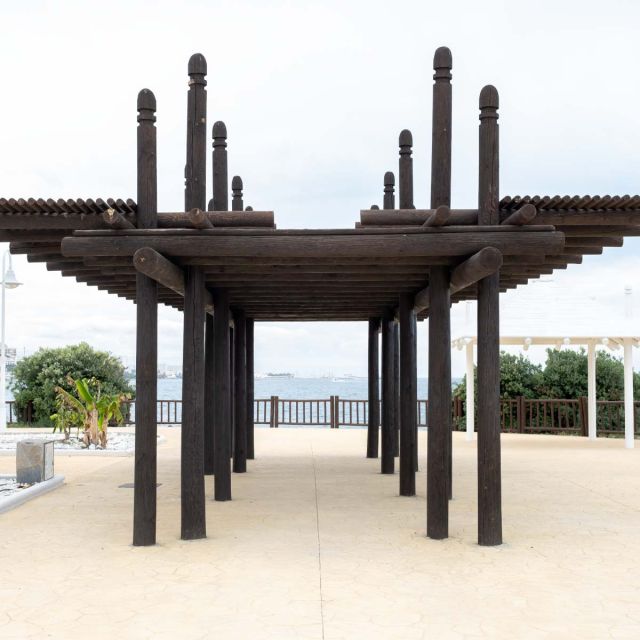 postes de madera para pergolas