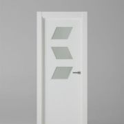 puerta de melamina vidriera
